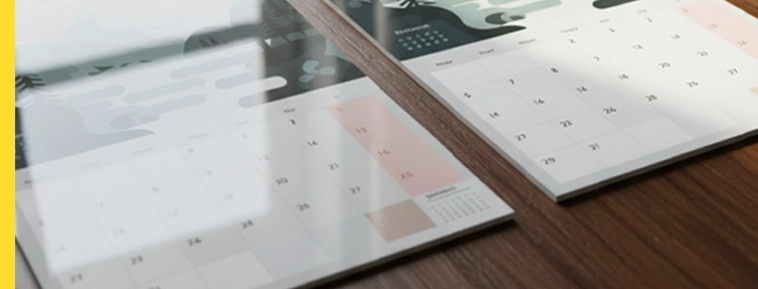 Ημερολόγια Τοίχου με Σπιράλ στο Κέντρο